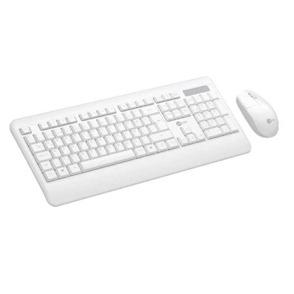 Kit Teclado e Mouse Sem Fio Kw202 Branco Lecoo - Image 2
