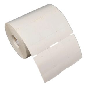 Etiqueta Tag Roupa 35x60mm Branca 3 Col 1 Picote Couche P Ribbon Rolo C1500 E 30m