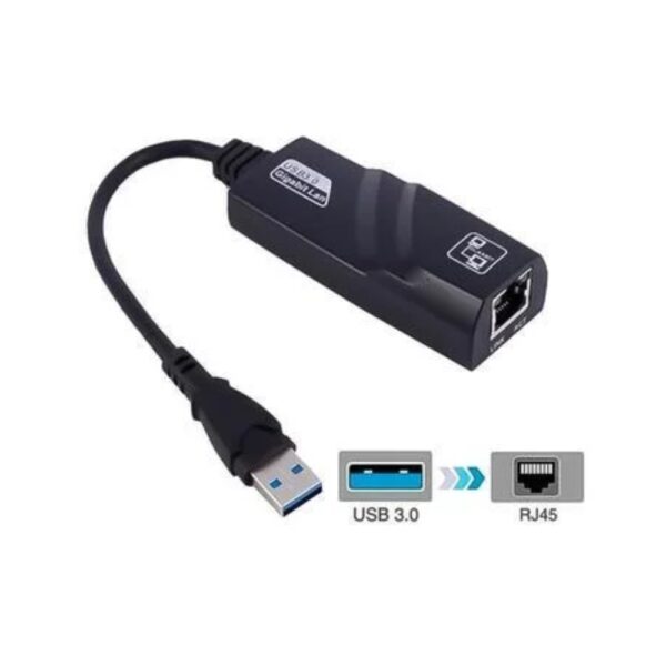 Adaptador Usb 3.0 Para Ethernet Rj45, Fy Gigabit, 10/100/1000mbps - Imagem 2